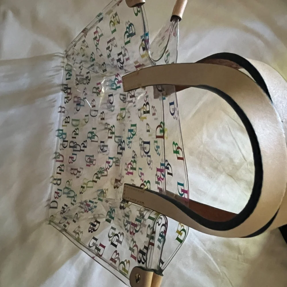 NWOT Dooney and Bourke clear plastic mini tote bag - Picture 3 of 4